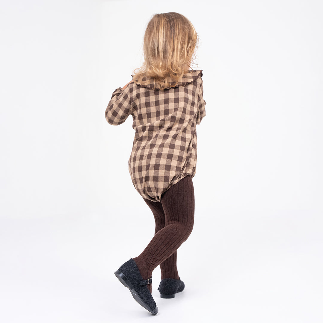 WINTER GINGHAM ROMPER