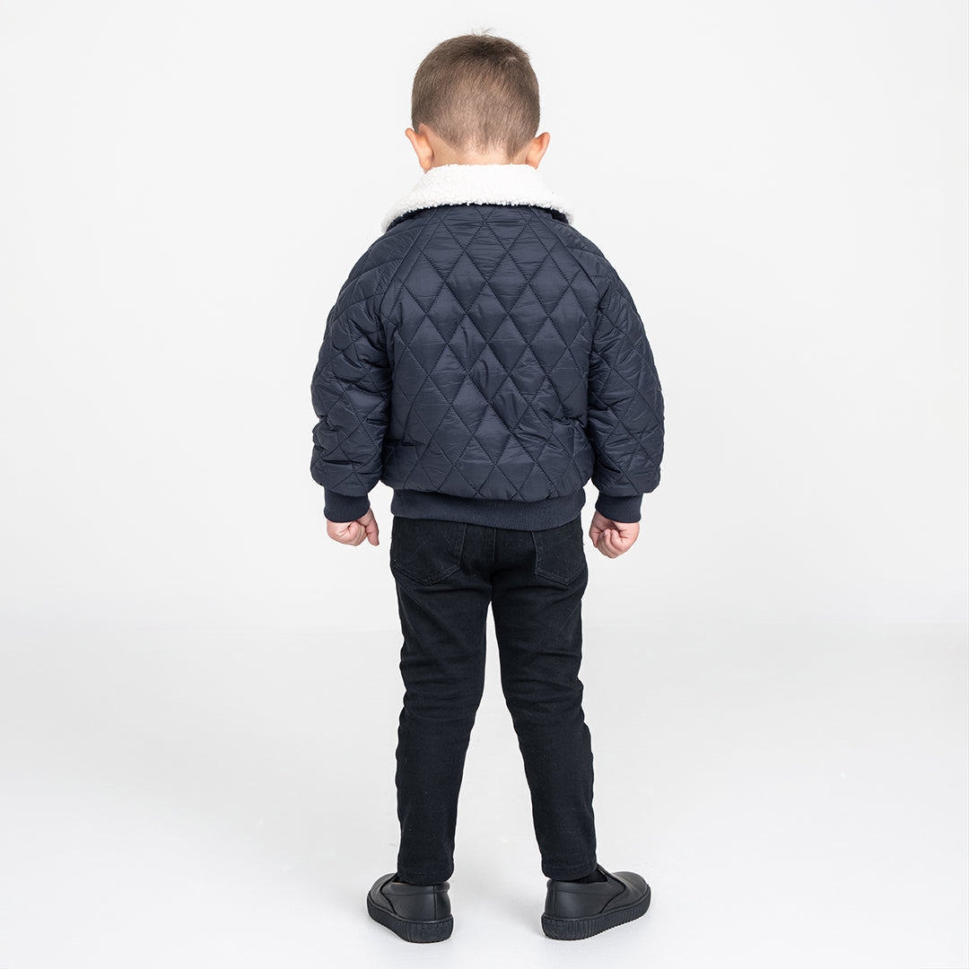 QUILTED COLLAR JACKET