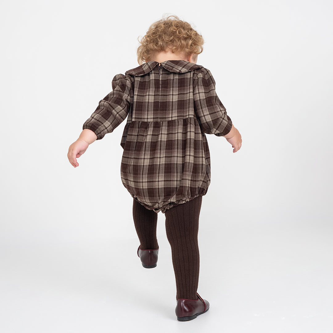 PLAID COLLAR ROMPER