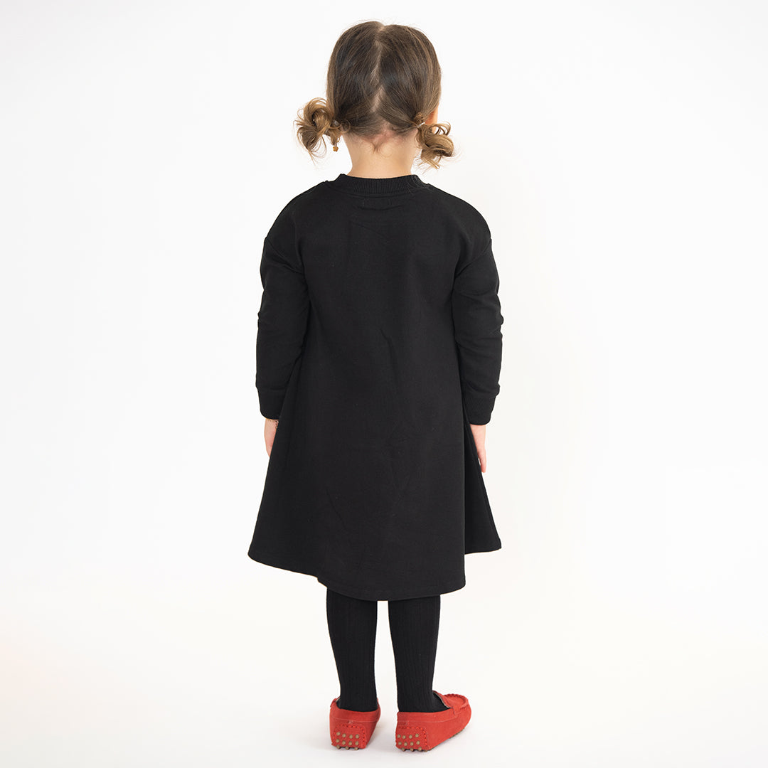 CHERRY APPLIQUE DRESS