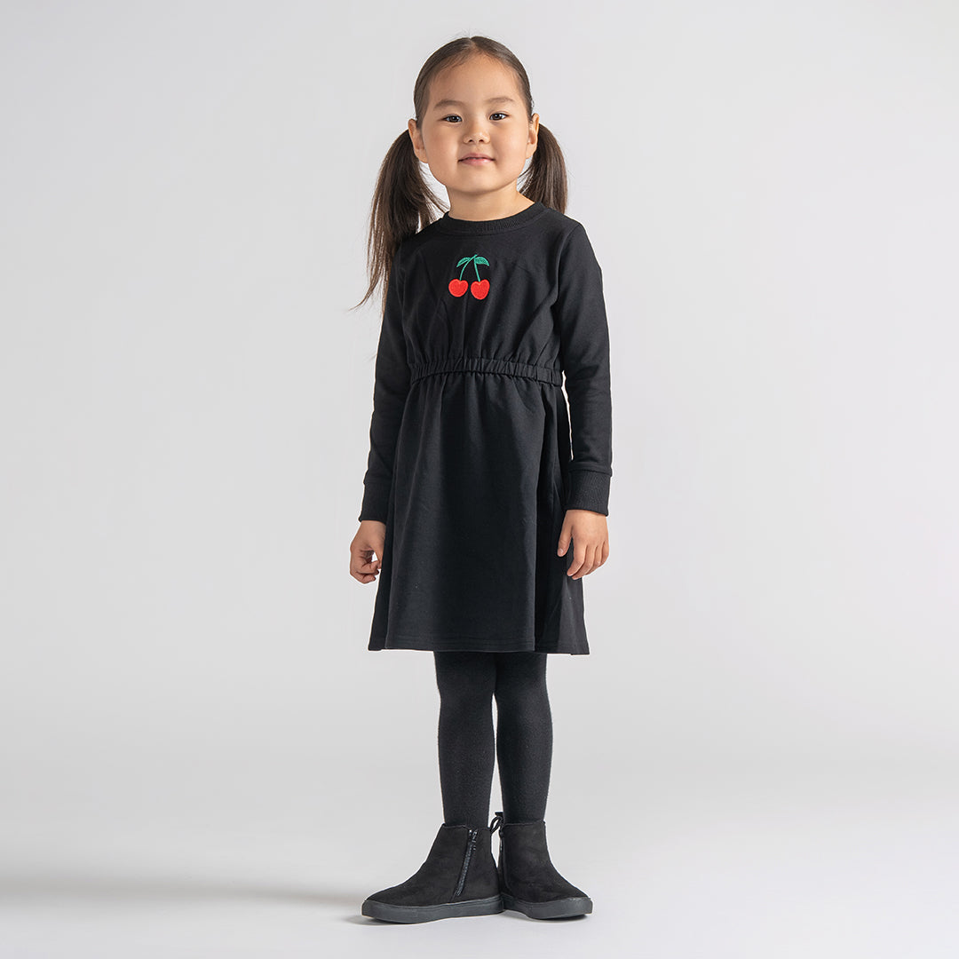CHERRY SWEATSHIRT DRESS
