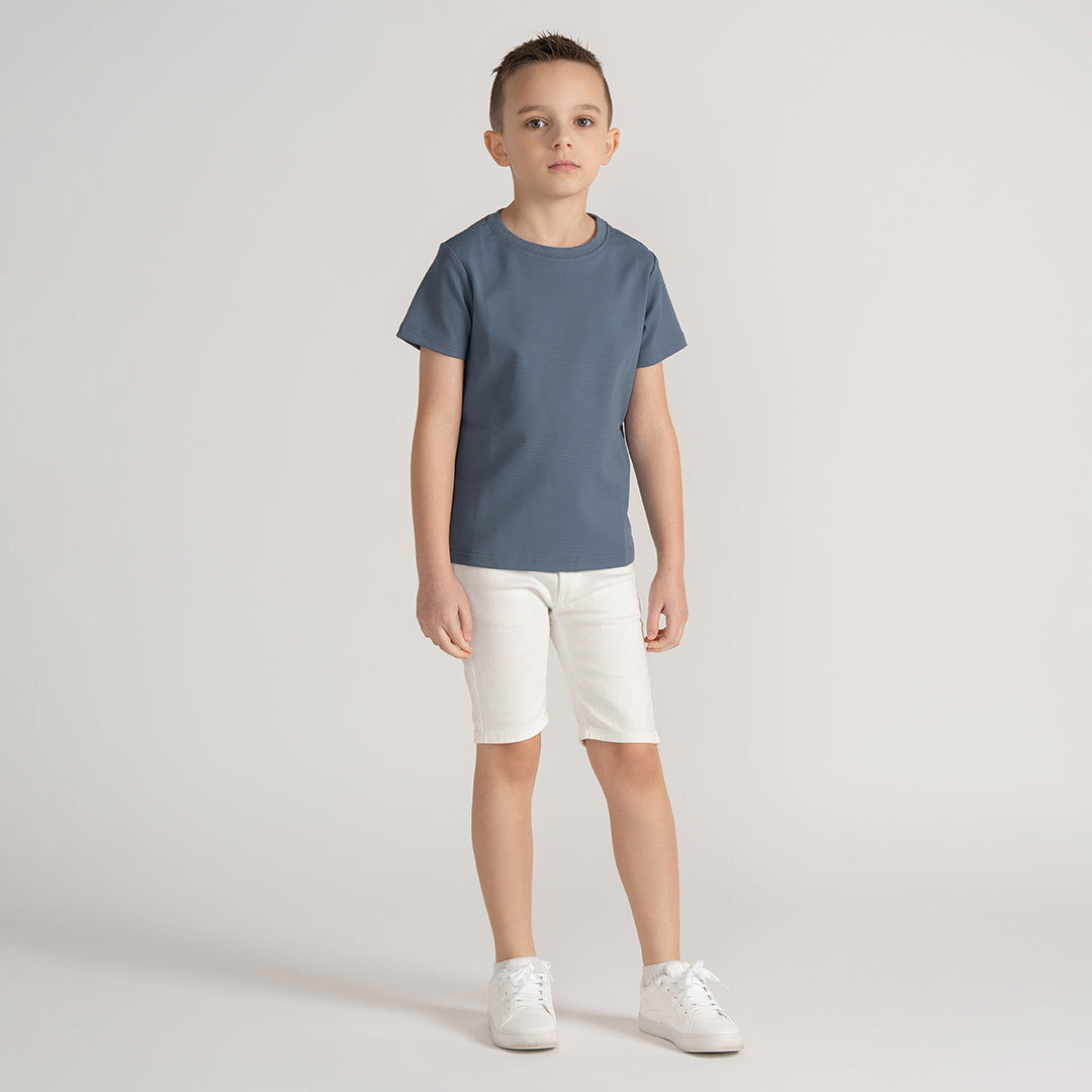 SHORT SLEEVES DRY FIT RIBBED TEE