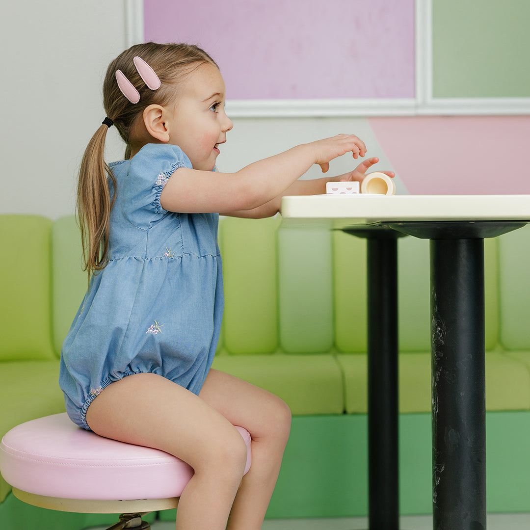 EMBROIDERED FLOWER ROMPER