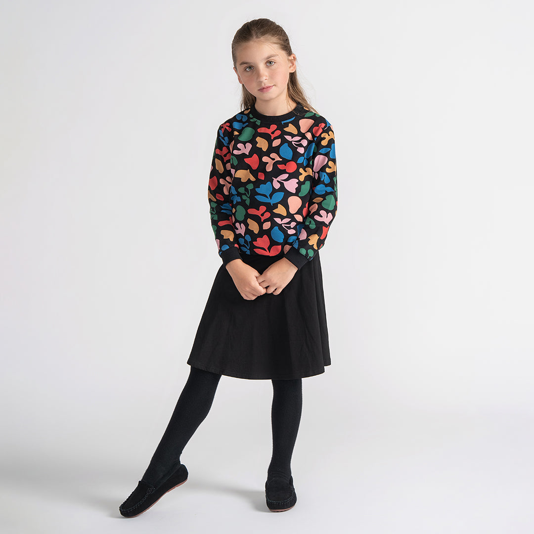 FLORAL PRINTED SWEATSHIRT