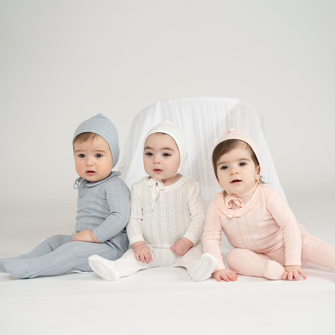 RUFFLE COLLAR POINTELLE FOOTIE