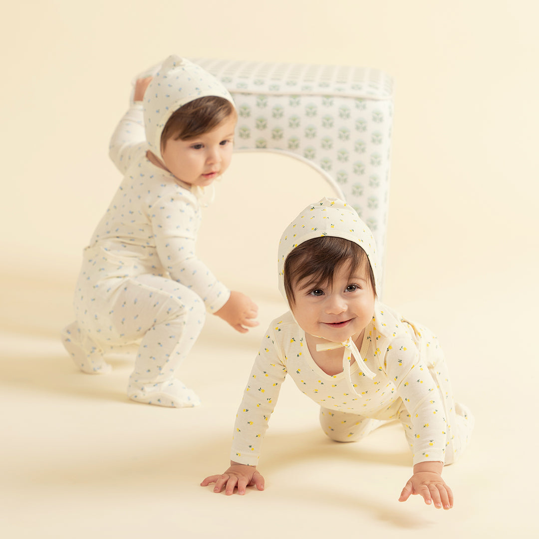 PETITE FLORAL FOOTIE