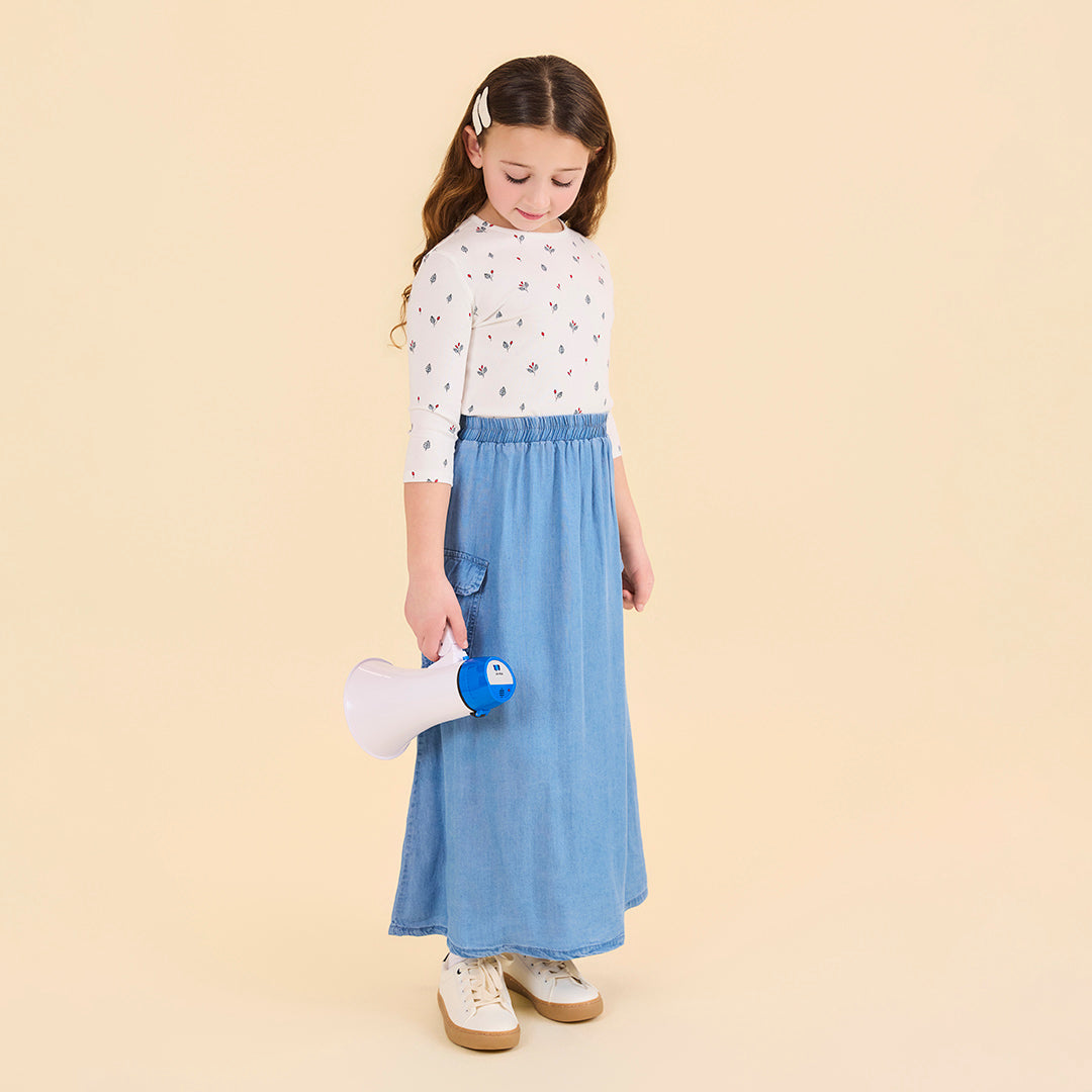 3/4 SLEEVES BUD PRINTED TSHIRT