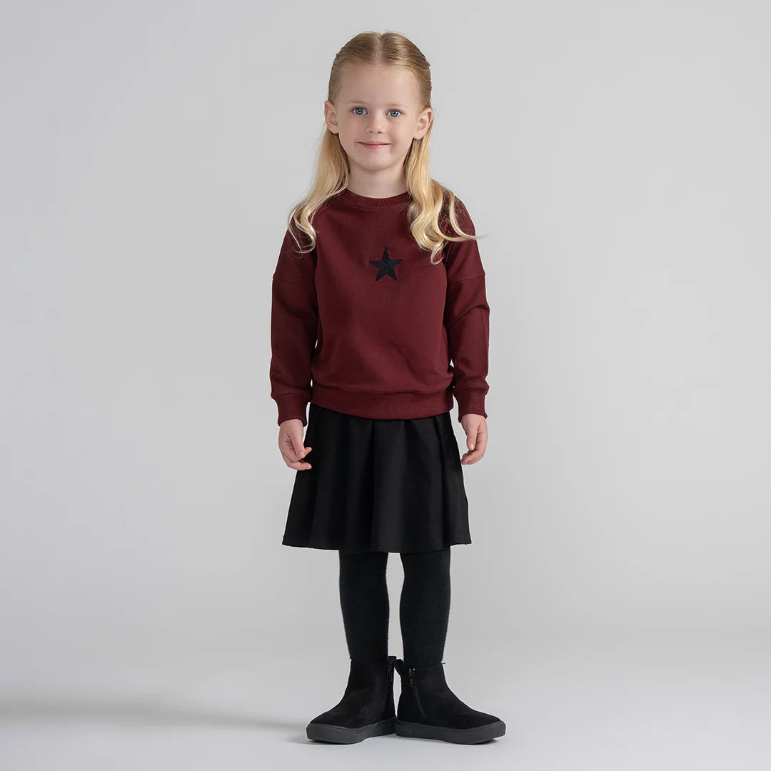 EMBROIDERED STAR SWEATSHIRT