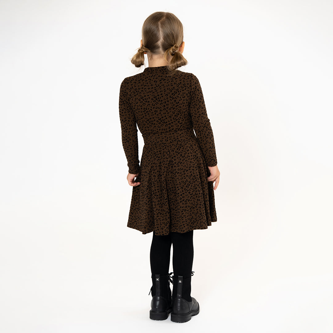 VELOUR LEOPARD SKIRT