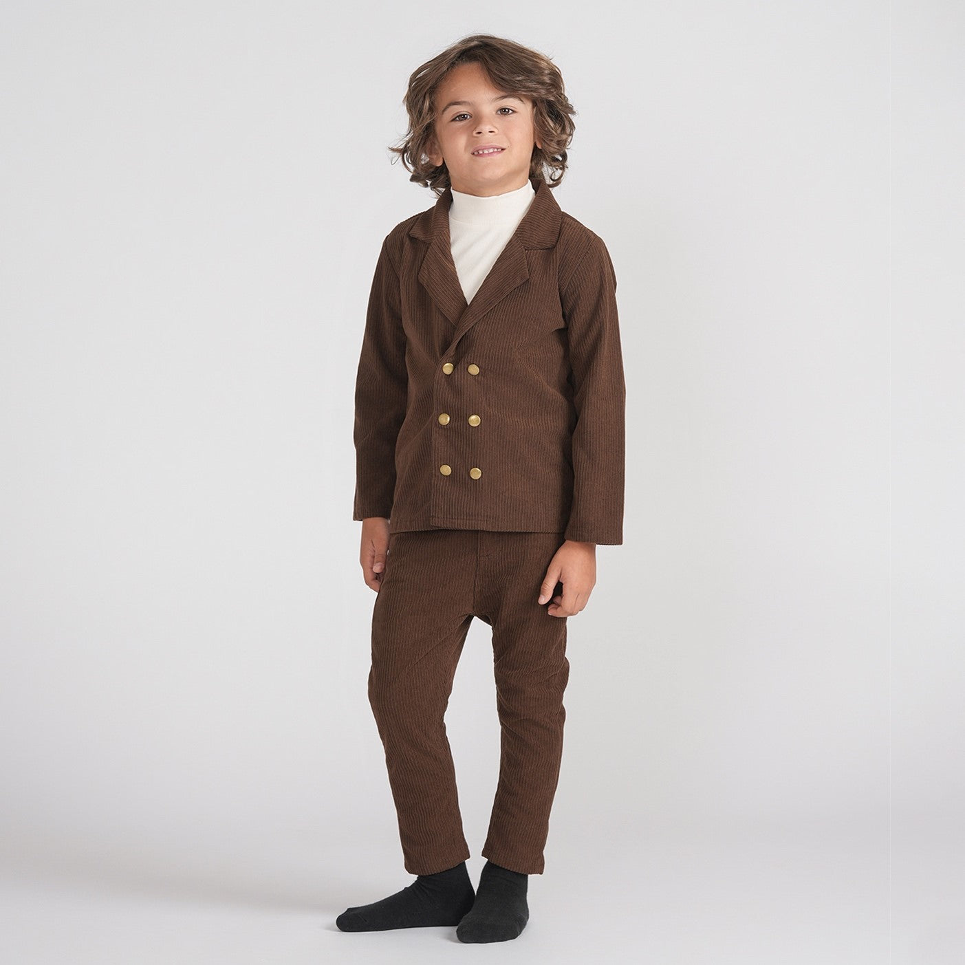 TEXTURED VELOUR BLAZER