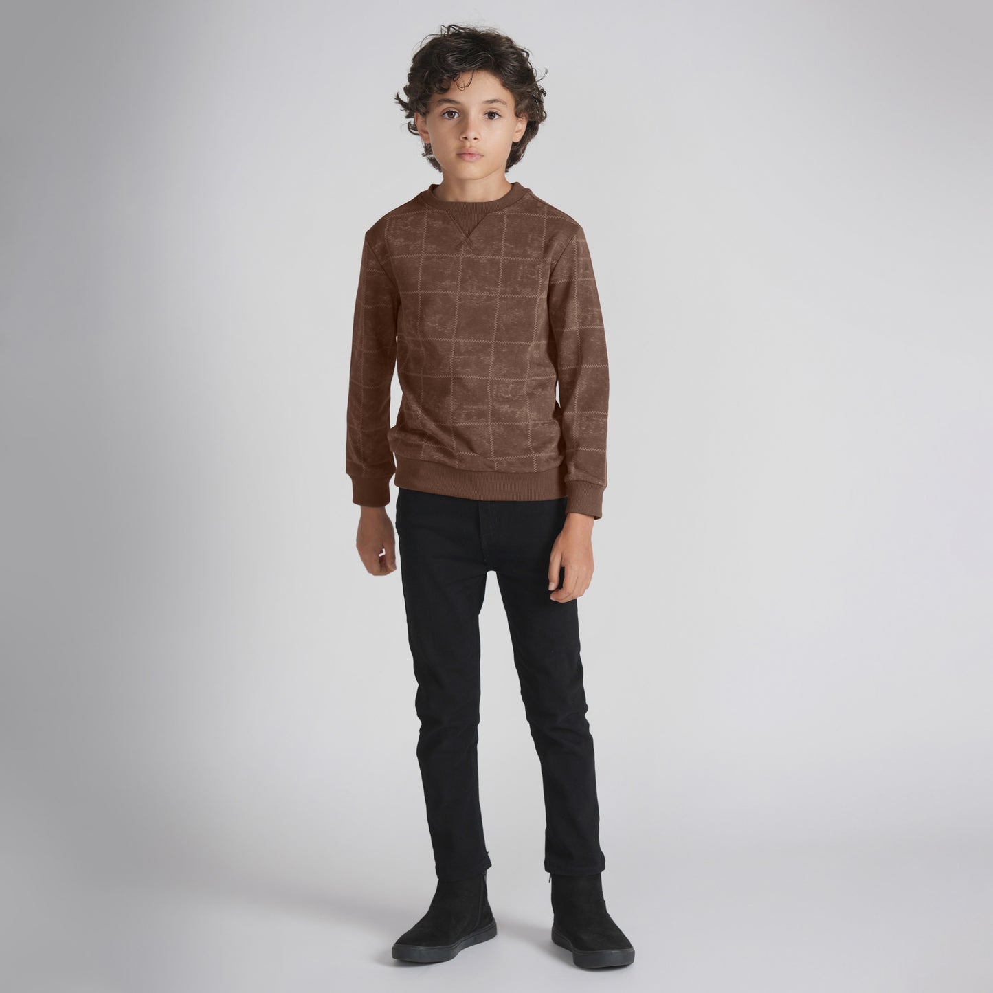 SQUARE PRINT SWEATSHIRT