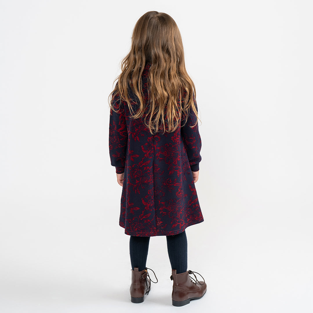 BURNOUT FLORAL DRESS