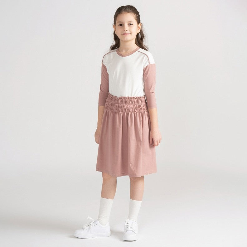 3/4 SLEEVES COLORBLOCK TSHIRT