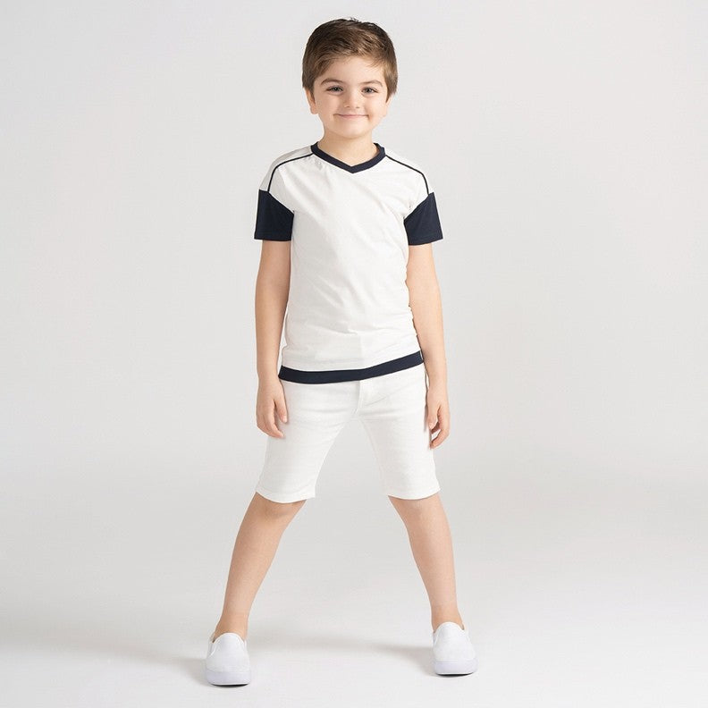 SHORT SLEEVES COLORBLOCK TSHIRT