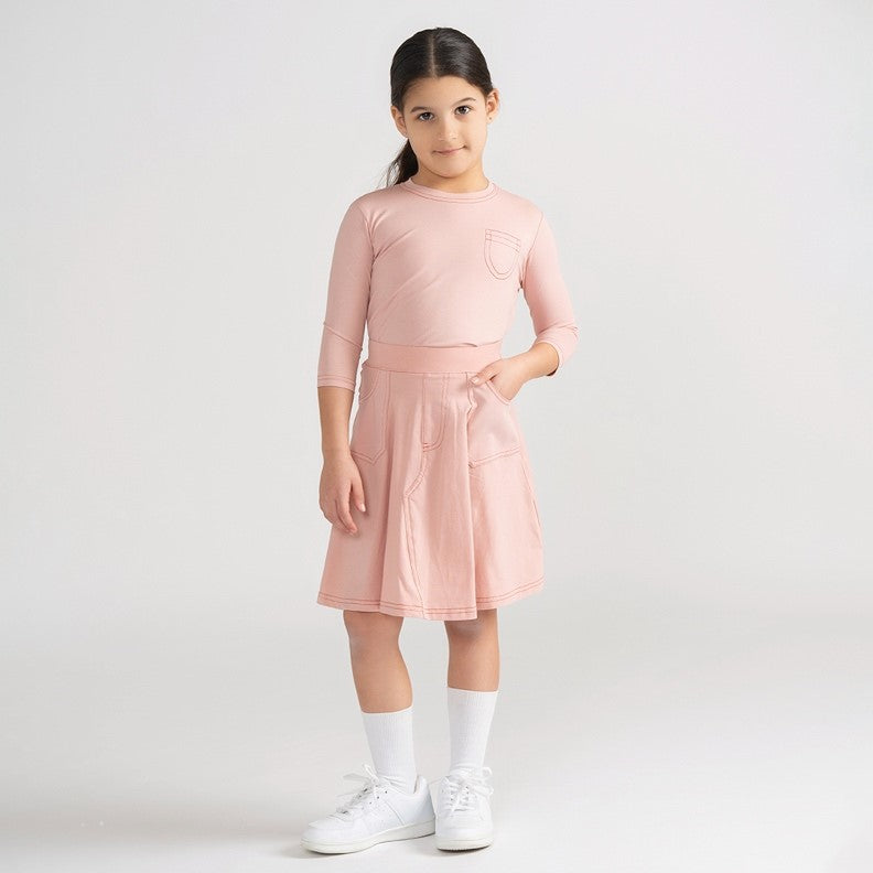 COLORFUL STITCHED SKIRT