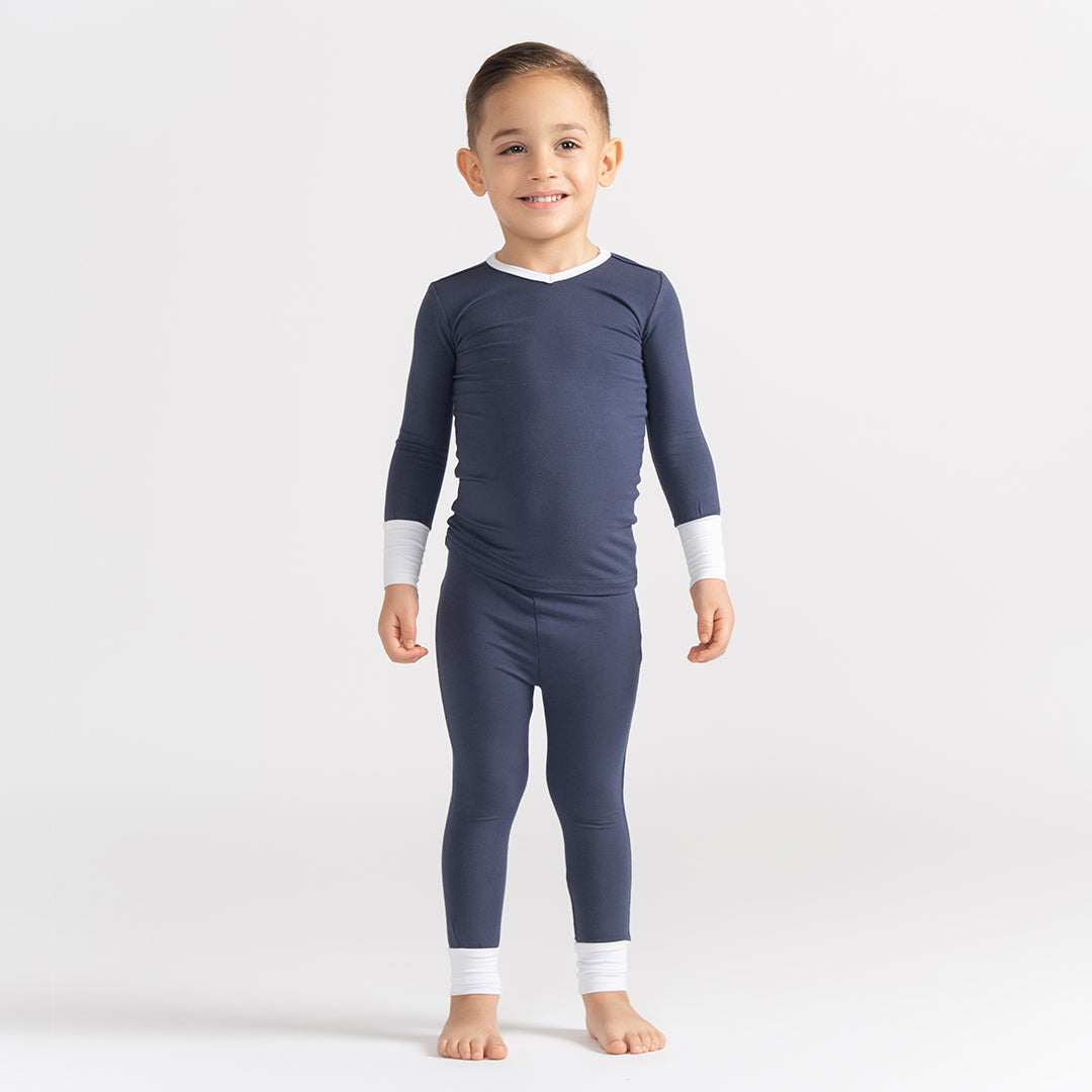 CONTRAST CUFF PAJAMAS