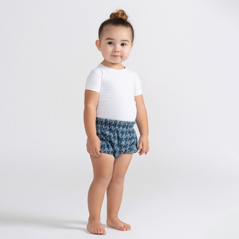 DENIM HOUNDSTOOTH BLOOMERS