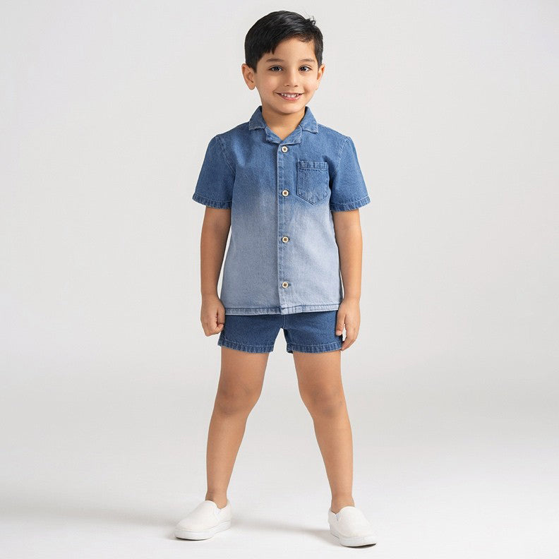 DENIM OMBRE SHIRT