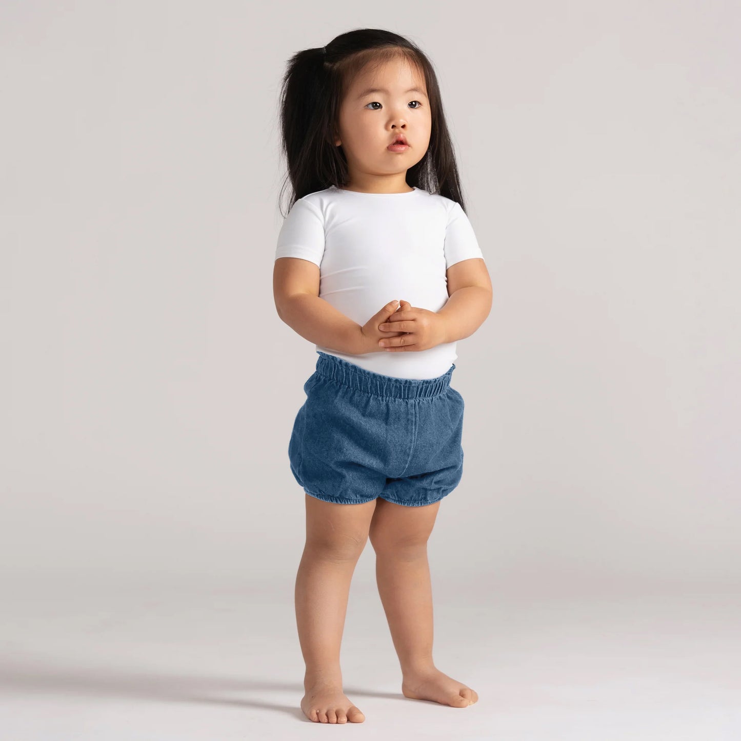 DENIM STITCHED BLOOMERS