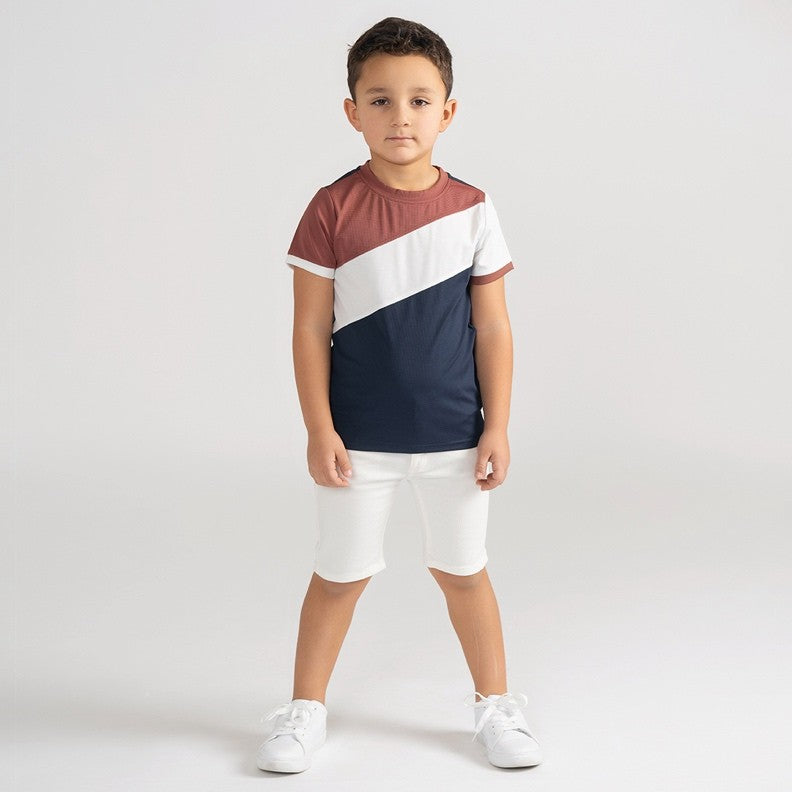 DRY FIT STRIPE TSHIRT