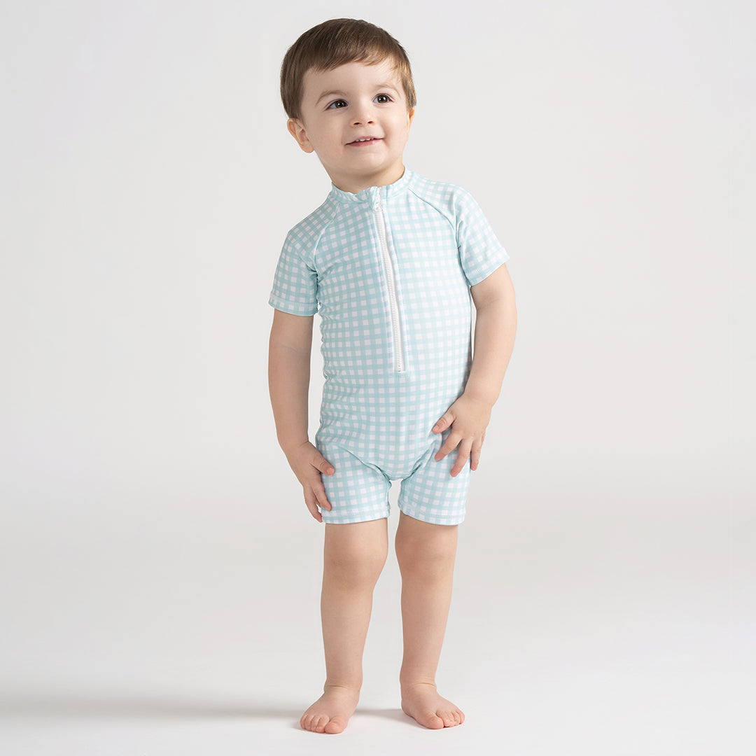 GINGHAM BABY RASHGUARD