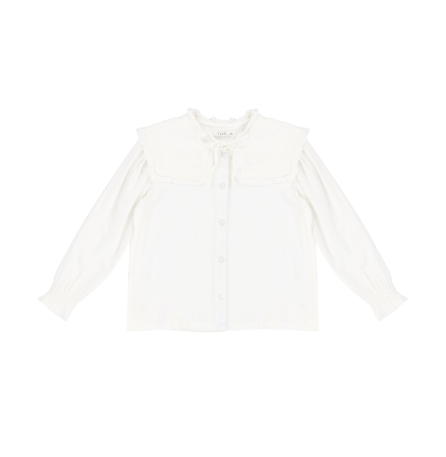 LONG SLEEVES LINEN COLLAR BLOUSE