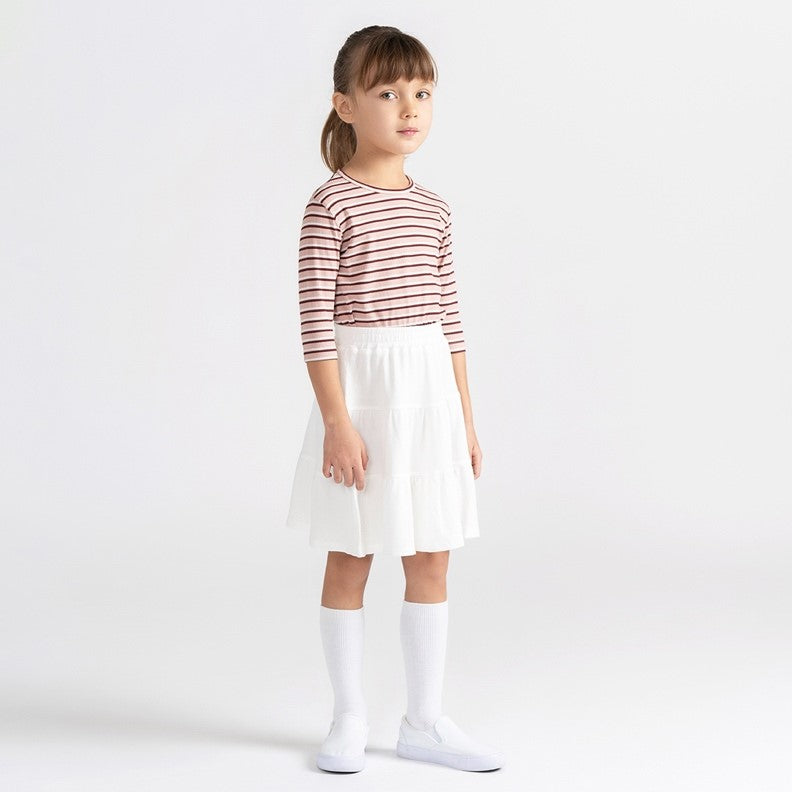 3/4 SLEEVES DOUBLE STRIPE TSHIRT