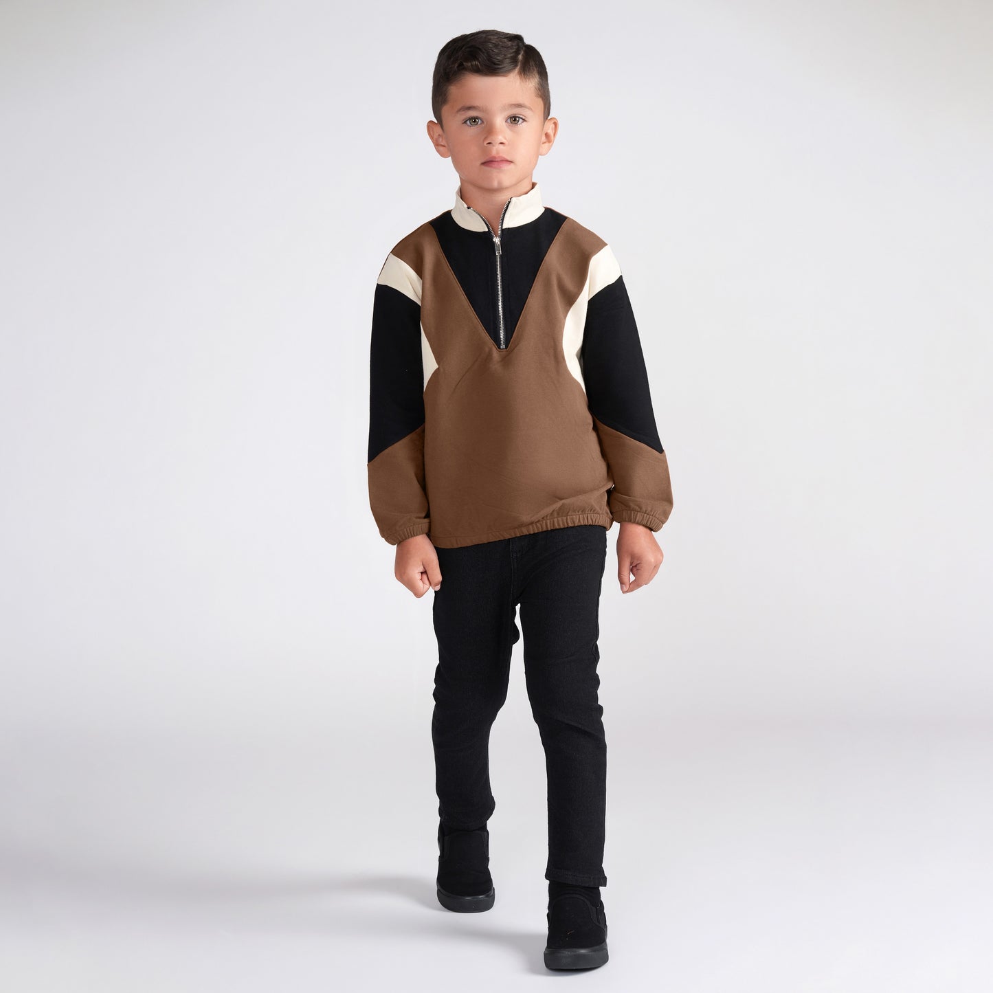 MULTICOLORED ZIP SWEATSHIRT