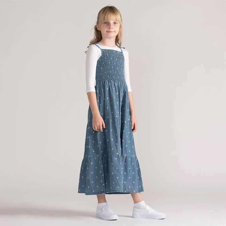 PALM TREE PRINTED MAXI JUMPER