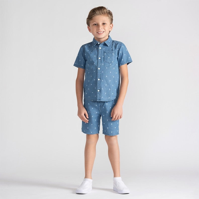 PALM TREE PRINTED SHORTS