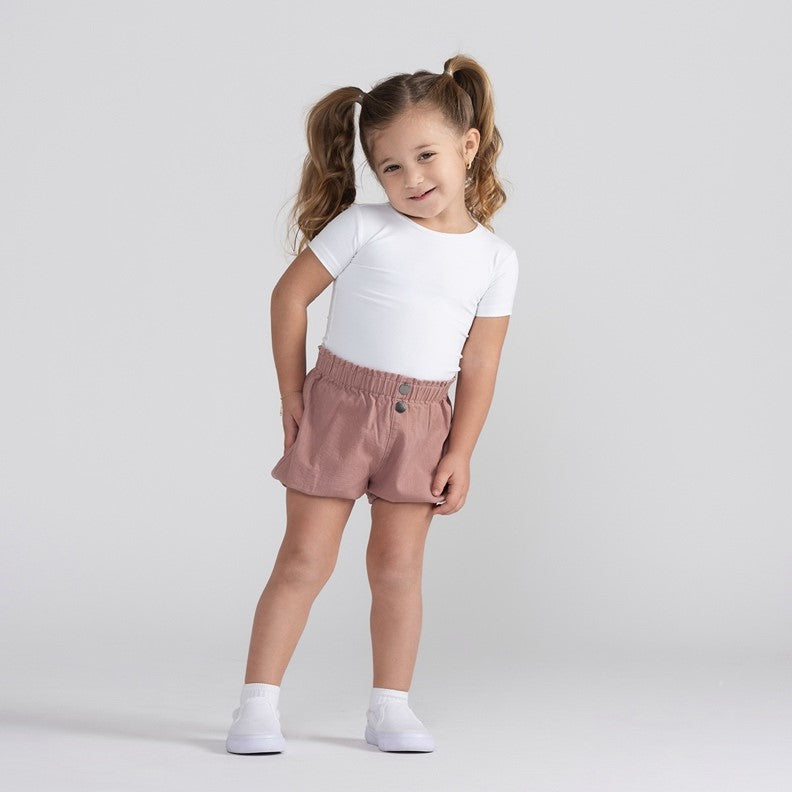 DENIM PAPERBAG WAIST BLOOMERS