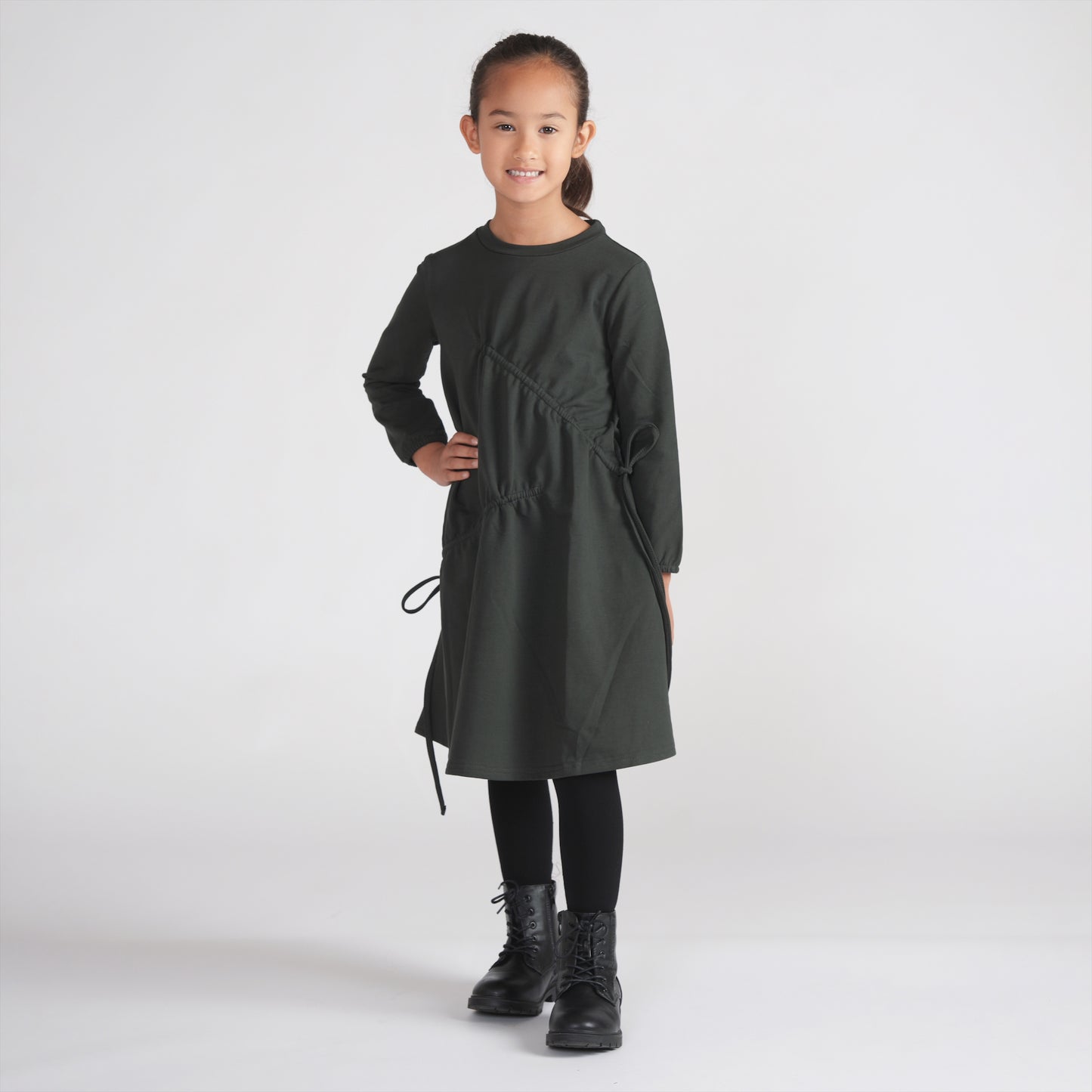 DIAGONAL PULLEY DRESS