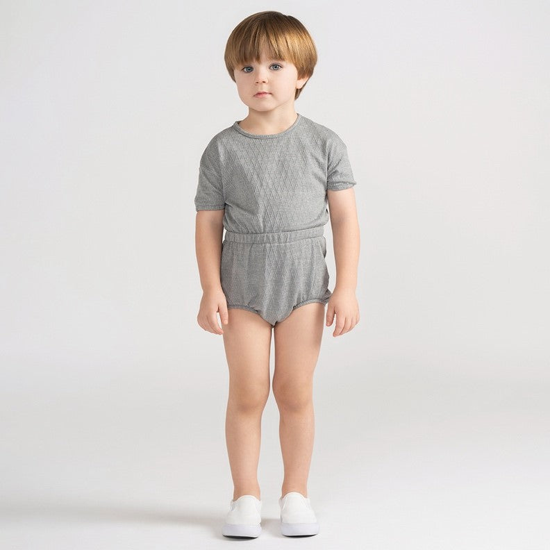 RAISED TEXTURED ROMPER