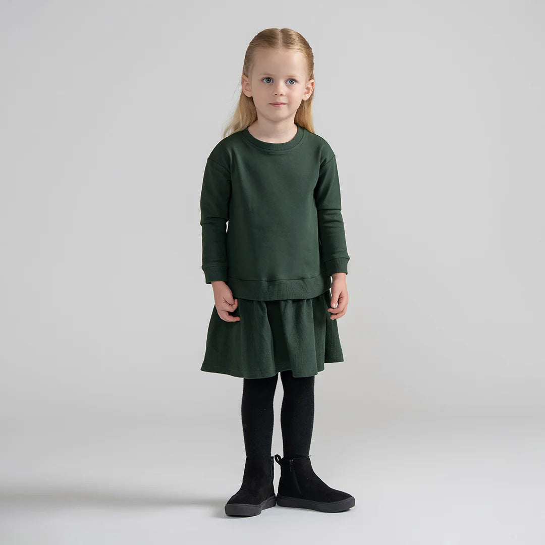 RIBBED OVERLAY DRESS