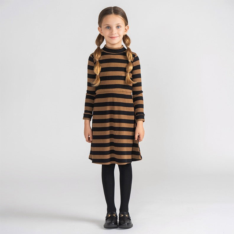 RIBBED STRIPE DRESS