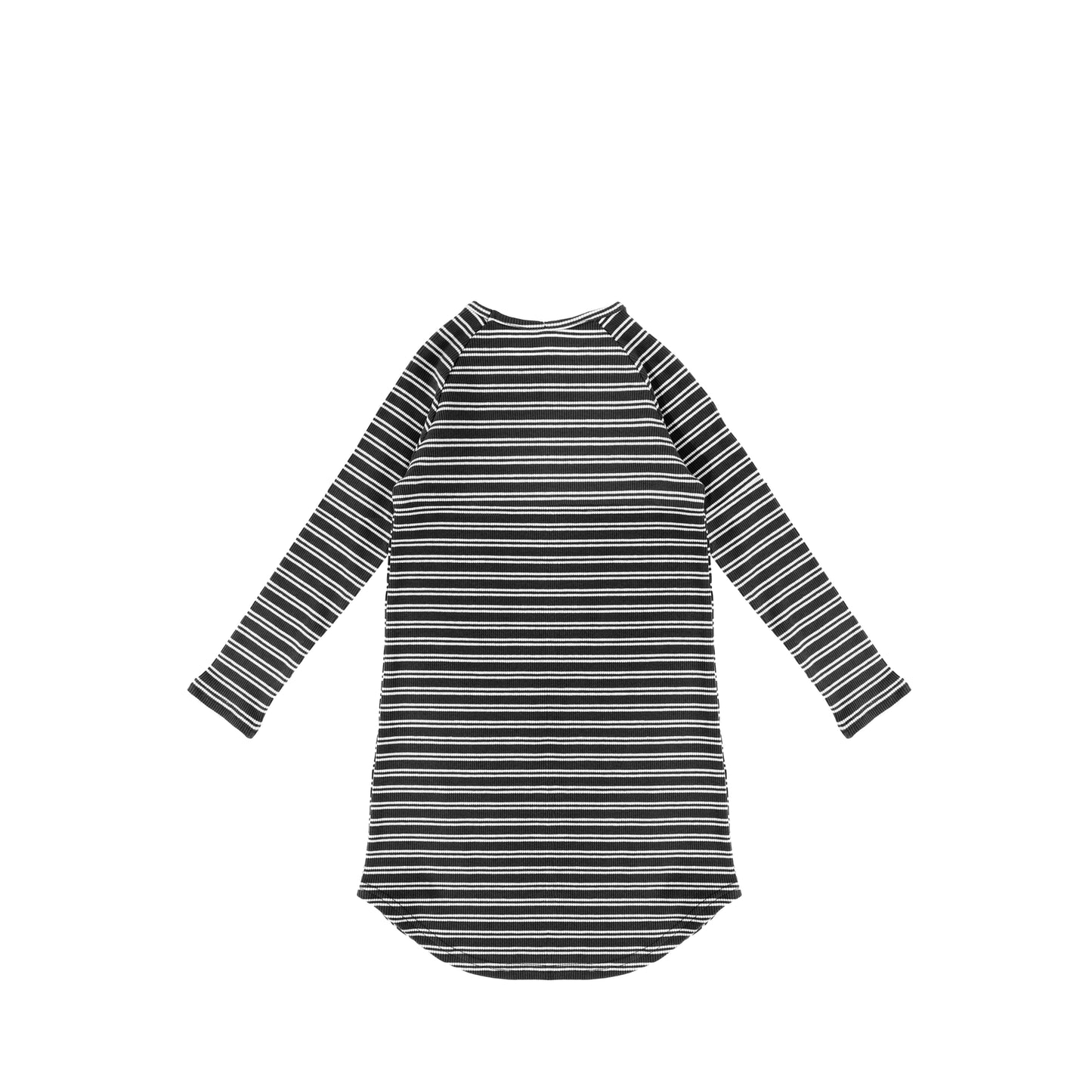 RIBBED STRIPED NIGHTGOWN