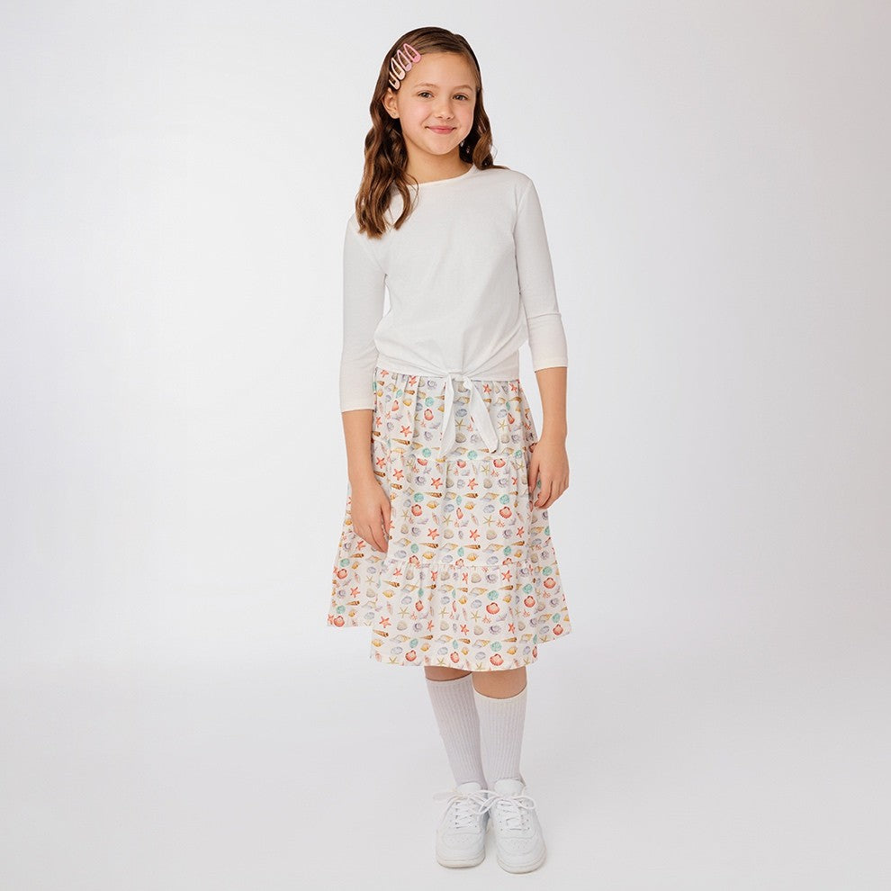 SEASHELL PRINT SKIRT