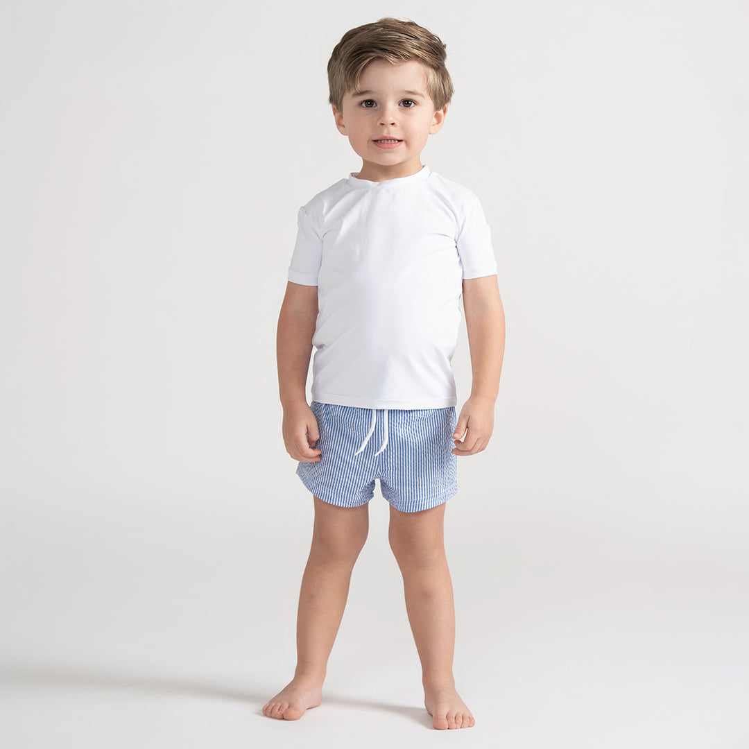 SEERSUCKER SWIM SHORTS