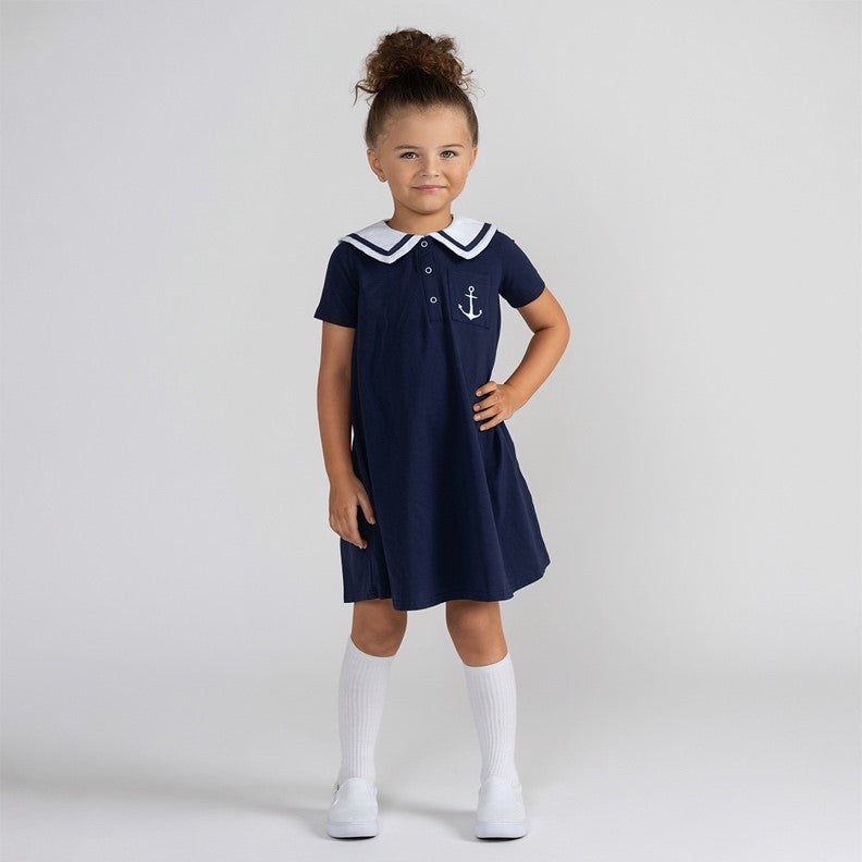 SHORT SLEEVES ANCHOR DRESS