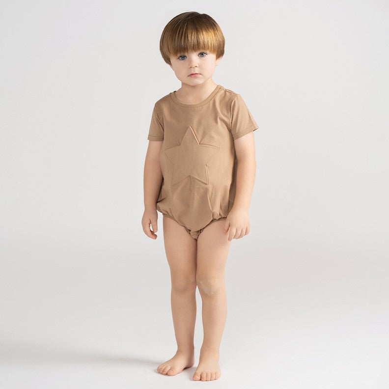 STAR EMBOSSED ROMPER