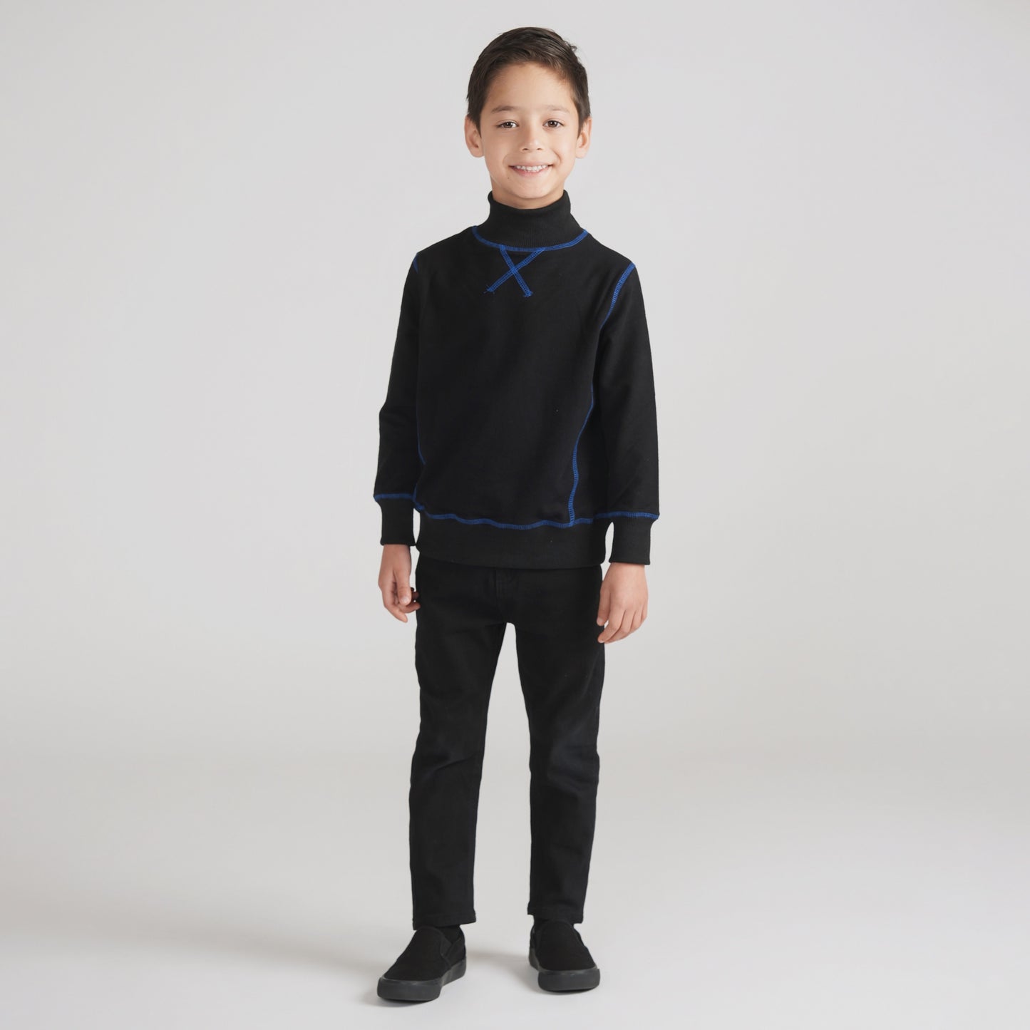 CONTRAST STITCHED SWEATSHIRT