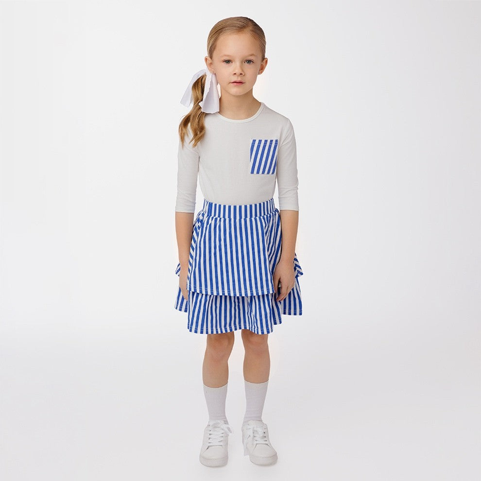 STRIPE LAYERED SKIRT