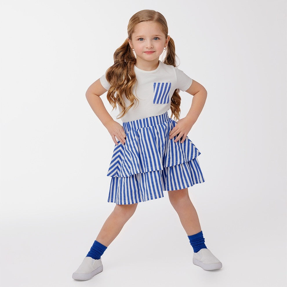 SHORT SLEEVES STRIPE POCKET TEE