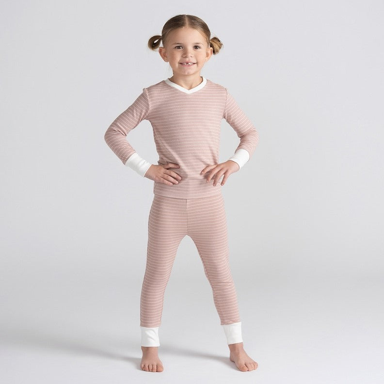 STRIPED CUFF PAJAMAS