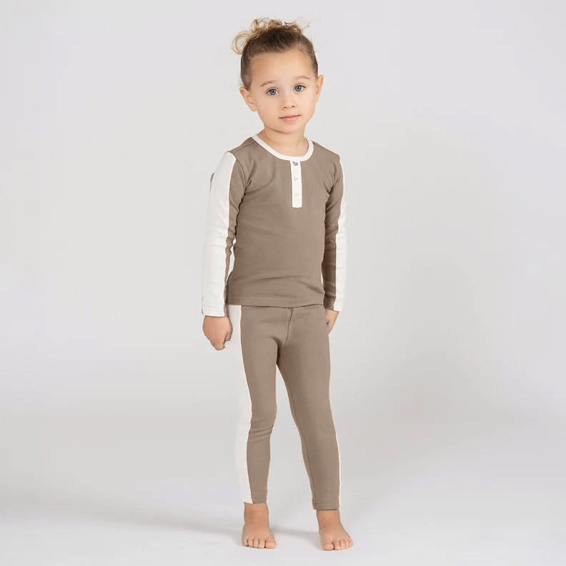 STRIPE SLEEVE PAJAMAS