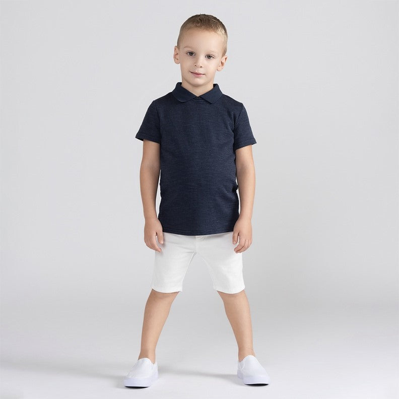 TEXTURED COLLAR POLO