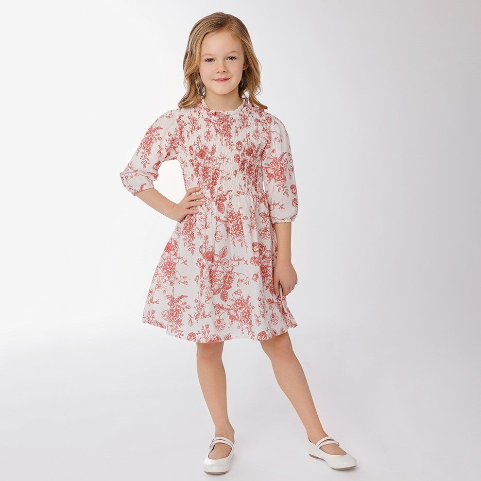 3/4 SLEEVES TOILE DRESS