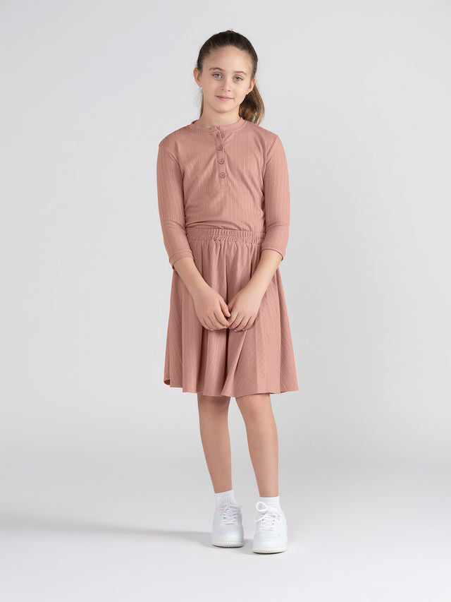 3/4 SLEEVES TRIPLE RIBBED HENLEY