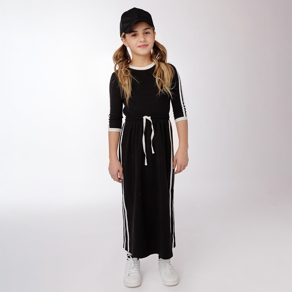 VARSITY STRIPE MAXI SKIRT