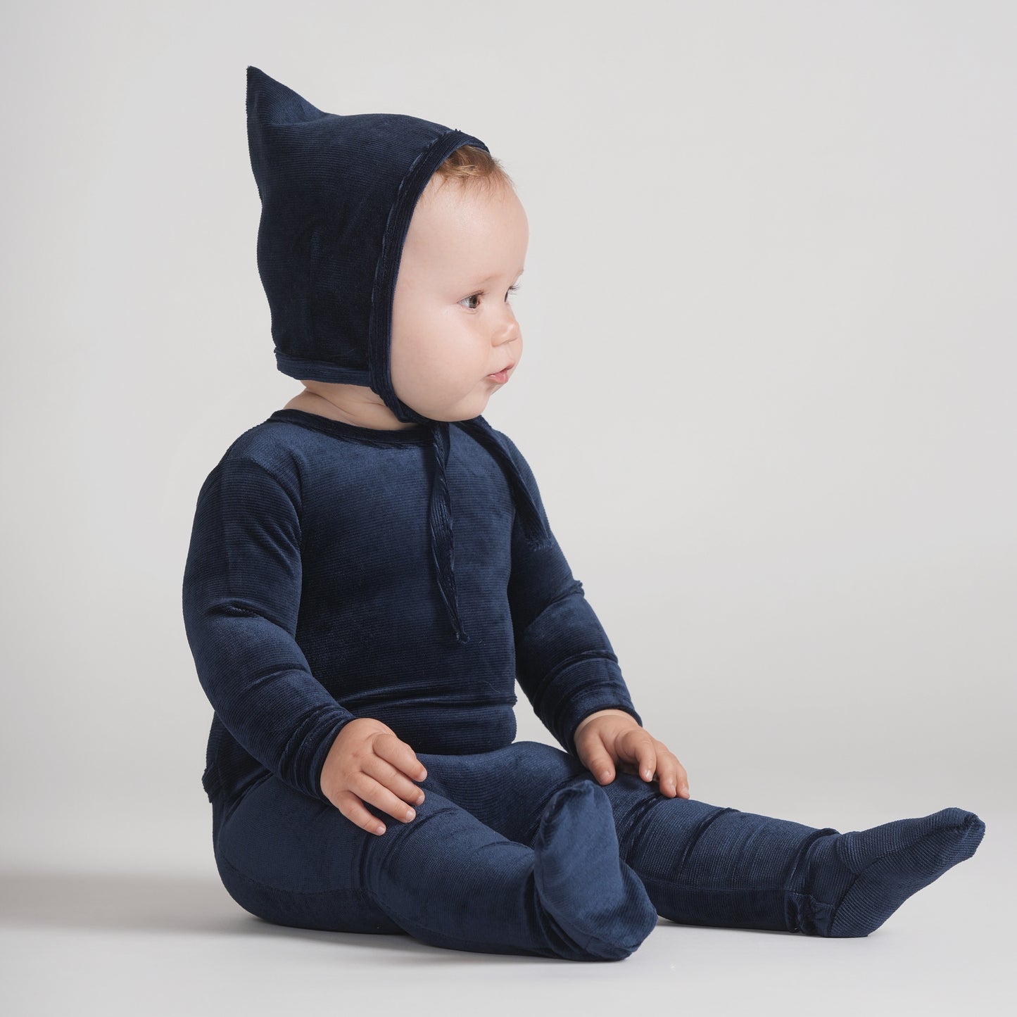 VELOUR RIBBED BONNET